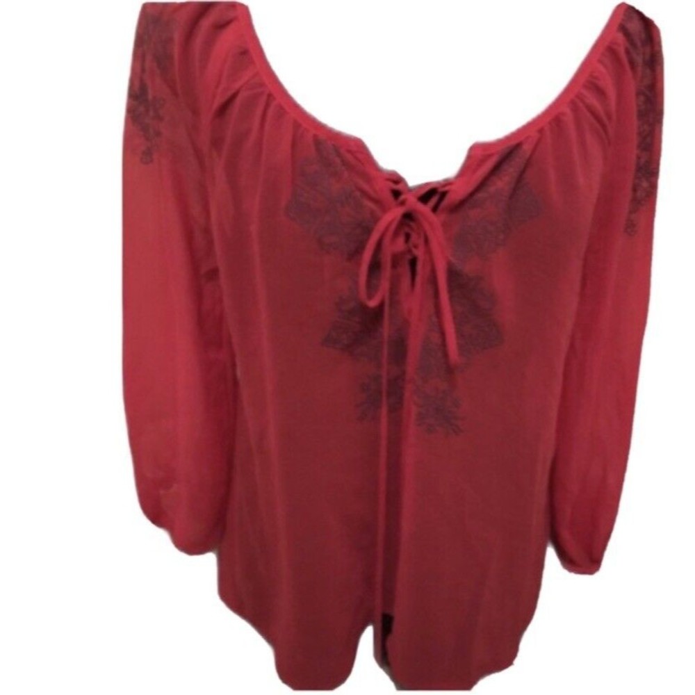 Fresh Brewed Sheer Pink size Medium Top